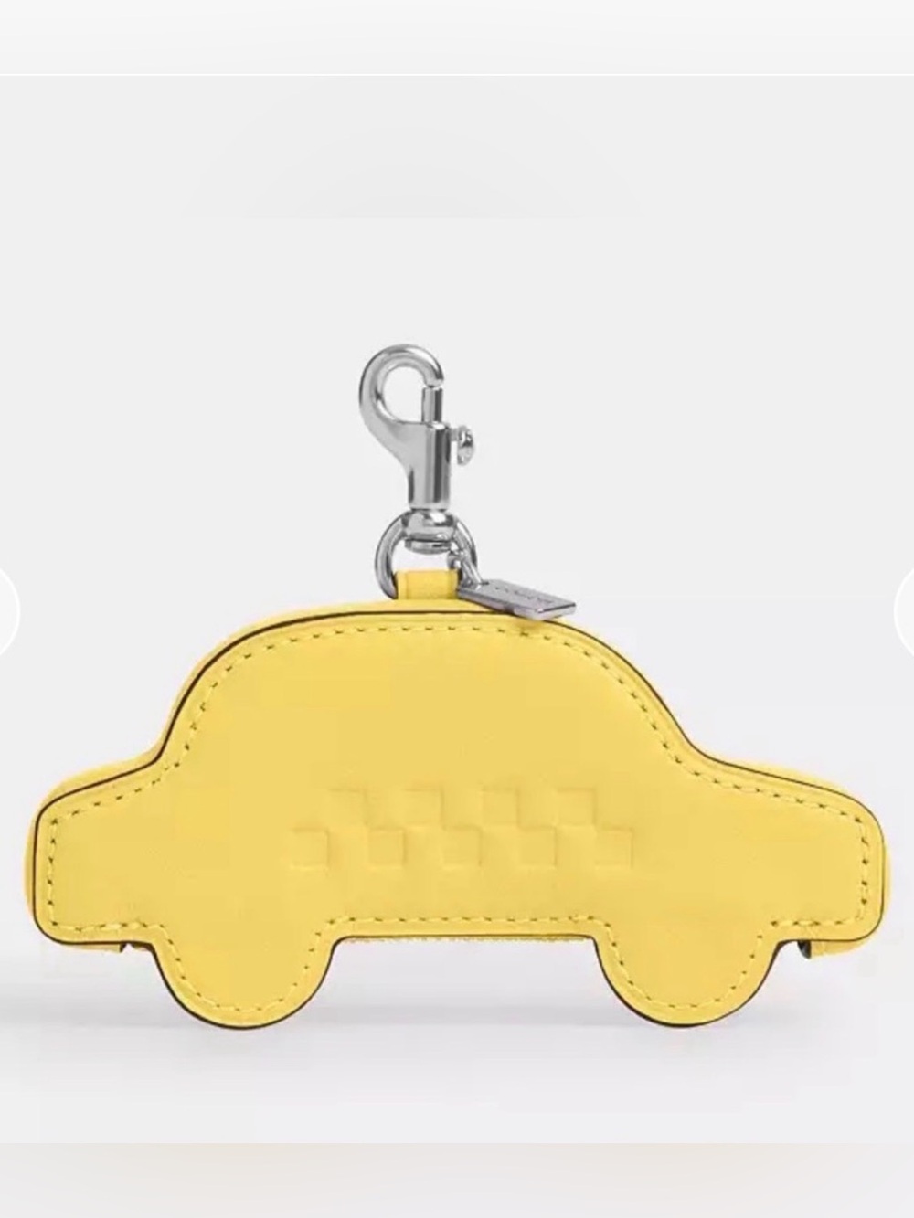NWT Coach Limited Edition Yellow Cab Taxi Bag Charm / Coin Case